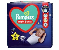 Pampers Night Pants No.4 (9-15 Kg) 25 Πάνες Βρακάκ …