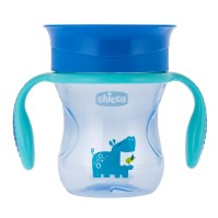 CHICCO PERFECT CUP ΚΥΠΕΛΛΟ 2 ΣΕ 1 12Μ+ ΜΠΛΕ 200ML