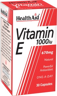 HEALTH AID VITAMIN E 1000IU NATURAL CAPSULES 30'S