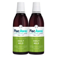 Plac Away Set Daily Mild Care Mouthwash 2x500ml