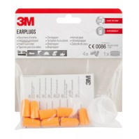 3M Earplugs Αφρώδεις Ωτοασπίδες με Θήκη 4 ζεύγη