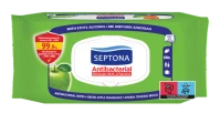 Septona Antibacterial Μαντηλάκια Πράσινο Μήλο 60 τ …