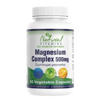 Natural Vitamins Magnesium 500mg 60 Κάψουλες