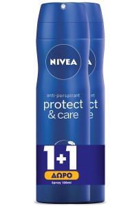 NIVEA Γυναικείο Spray Protect & Care 150ml 1+1 Δώρ …