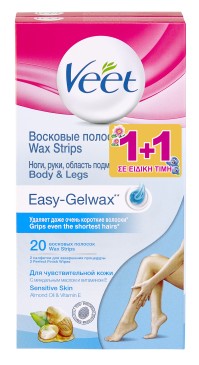 Veet Wax Strips Ταινίες Αποτρίχωσης Ποδιών για Ευα …