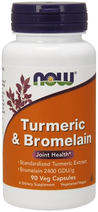 Now Foods Turmeric And Bromelain 90 Veget.caps