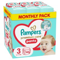 Pampers Premium Care Pants Μέγεθος 3 (6-11Kg) 144 …