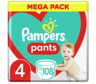 Pampers Pants No.4 (9-15 Kg) 108 Πάνες Βρακάκι