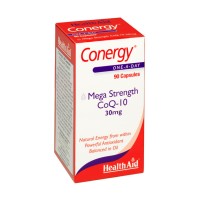 HealthAid Conergy Mega Strength CoQ-10, 30 mg, 90c …