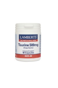 LAMBERTS TAURINE 500MG 60CAPS