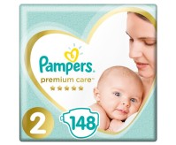 Pampers Premium Care Νο.2 (4-8kg) 148 Πάνες