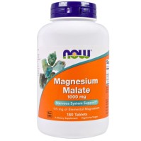 Now Foods Magnesium Malate 1000mg, 180tabs