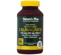 Nature's Plus Chewable Cal/Mag/Vit.D3 60 Μασώμενες …