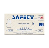 Safety Γάντια Latex με Πούδρα μιας Χρήσης Small 10 …