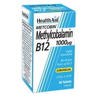 HealthAid Metcobin Methylcobalamin B12 1000mg 60Ta …