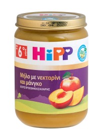 Hipp - Βρεφική Φρουτόκρεμα Μήλο με Νεκταρίνι και Μ …