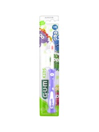 Gum 901 Kids Monsters Μωβ Παιδική Οδοντόβουρτσα 3- …