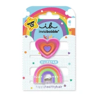 Invisibobble Kids Clipstar Glow Happy Heart 2τμχ