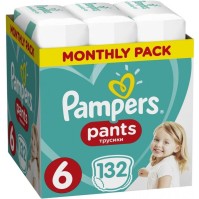 Pampers Pants No.6 (15+Kg) 132 Πάνες