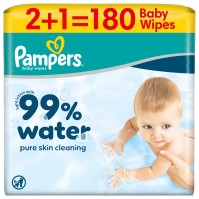 Pampers Aqua Soft Touch Μωρομάντηλα 99% Water 3X60 &hellip;