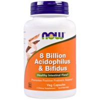 Now Foods 8 Billion Acidophilus & Bifidus 60 Veget …