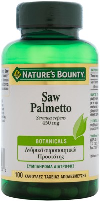 Nature's Bounty Saw Palmetto 450mg 100caps