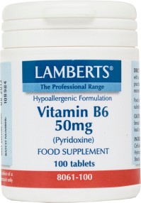 LAMBERTS B-6 50MG 100TABS (PYRIDOXINE)