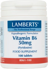 LAMBERTS B-6 50MG 100TABS (PYRIDOXINE)