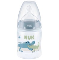 Nuk First Choice+ Μπιμπερό Με Θηλή Σιλικόνης M Γκρ …