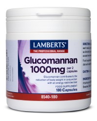 LAMBERTS GLUCOMANNAN 1000mg 180caps