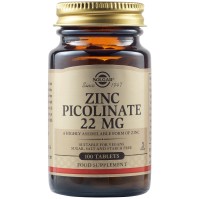 SOLGAR ZINC PICOLINATE 22MG 100TAB