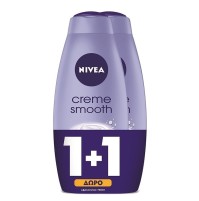 Nivea Αφρόλουτρο Creme Smooth 750ml 1+1 Δώρο