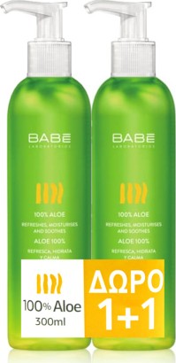 Babe Aloe 100% (2 x 300ml) - Ενυδατικό, Αναζωογονη …