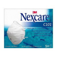 3M Nexcare C101 Μάσκα Σωματιδίων μίας Χρήσης 5τμχ