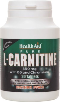 Health aid L-carnitine 550mg Tablets 30's
