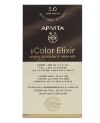 Apivita My Color Elixir kit Μόνιμη Βαφή Μαλλιών 5.0 ΚΑΣΤΑΝΟ ΑΝΟΙΧΤΟ