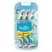 Gillette Venus 3 Sensitive Skin Elixir 6τμχ (4+2 Δ …