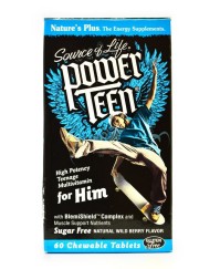 Nature's Plus POWER TEEN FOR HIM 60CHEWTABS