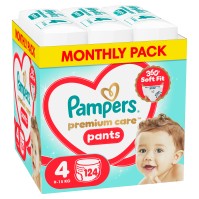 Pampers Premium Care Pants Monthly Pack No.4 (9kg- &hellip;