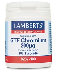 LAMBERTS GTF CHROMIUM 200MCG 100TABS