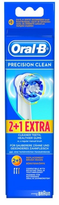 ORAL-B ΑΝΤΑΛΛΑΚΤΙΚΑ PRECISION CLEAN 2+1ΔΩΡΟ