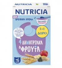 Nutricia Βρεφική Κρέμα 4 Δημητριακά & Φρούτα 225gr …