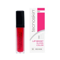 Tecnoskin Lip Boost Gloss Color 01 Red Rose 7ml