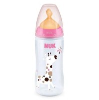 Nuk First Choice+ Πλαστικό Μπιμπερό με Θηλή Καουτσ …