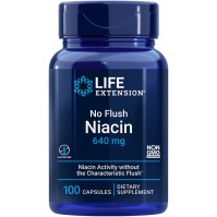 Life Extension No Flush Niacin 640mg 100caps