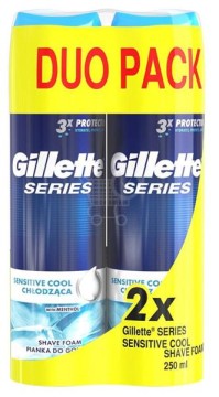 Gillette Series Sensitive Cool Shave Foam 2 X 250m …