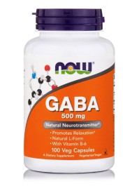 Now Foods Gaba 500mg 100 Veget.caps