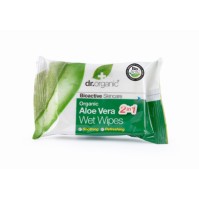 DR.ORGANIC ALOE VERA WET WIPES 20s