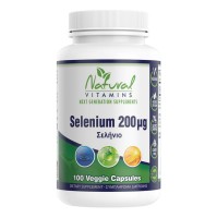 Natural Vitamins Selenium 200mcg 100 Κάψουλες