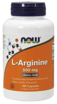 Now Foods L-Arginine 500mg 100caps
